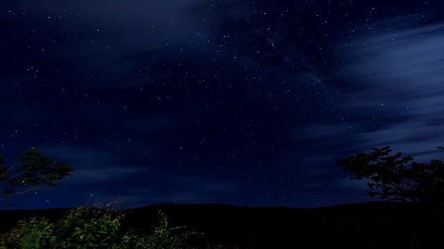 查帕达多斯维迪罗斯上空的夜空时间流逝视频素材