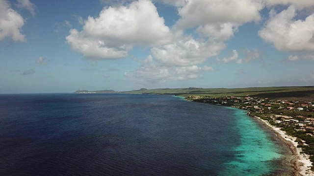 海滩海岸博内尔岛加勒比海视频视频素材