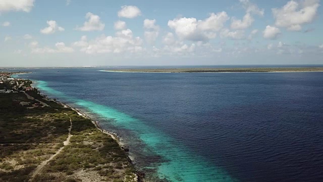 海滩海岸博内尔岛加勒比海视频视频素材