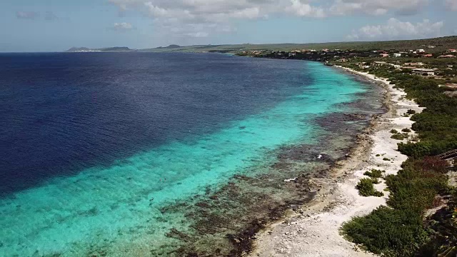 海滩海岸博内尔岛加勒比海视频视频素材