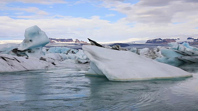 冰湖Jokulsarlon，冰岛视频素材