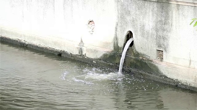 4 k:下水道排水视频素材