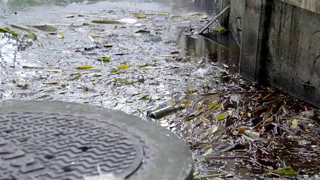 废物及污水问题视频素材