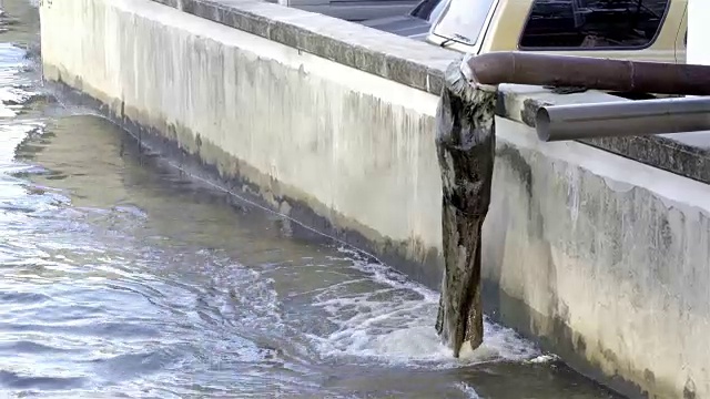 4 k:下水道排水视频素材