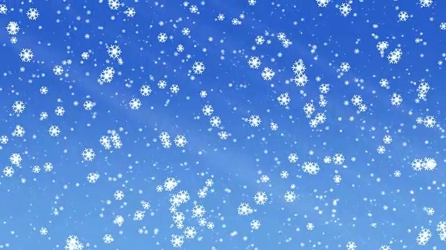 降雪动画视频素材