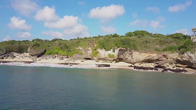 海滩和海岸的鸟瞰图视频素材