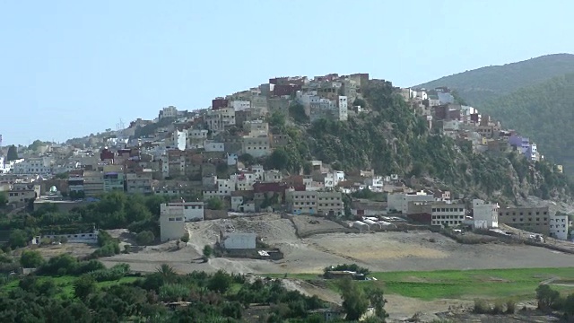 旅游电影- Moulay Idriss Zerhoune，摩洛哥视频素材