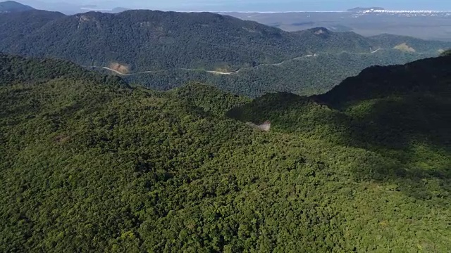 圣保罗海岸线鸟瞰图-北海岸，巴西视频素材