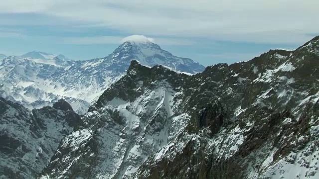 云顶阿空加瓜山在阿根廷视频素材