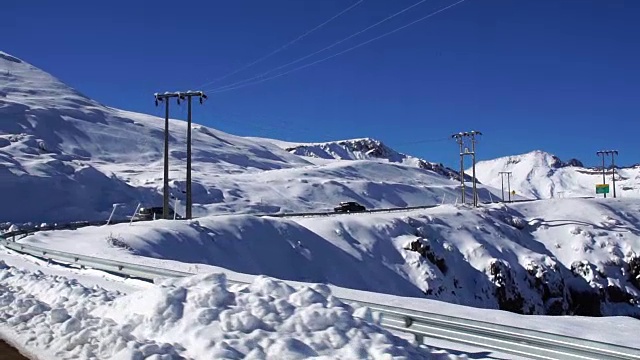 智利的法雷隆滑雪站视频素材