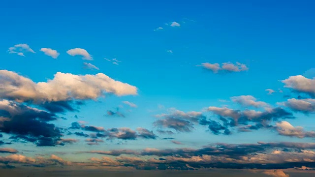 日落天空上的流云视频素材