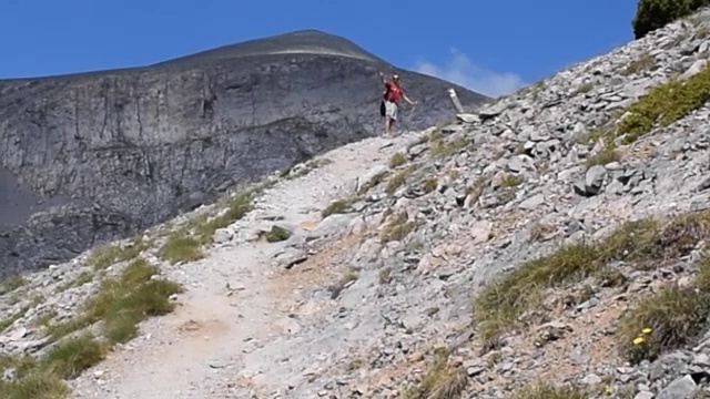 提升到奥林匹斯山。视频素材