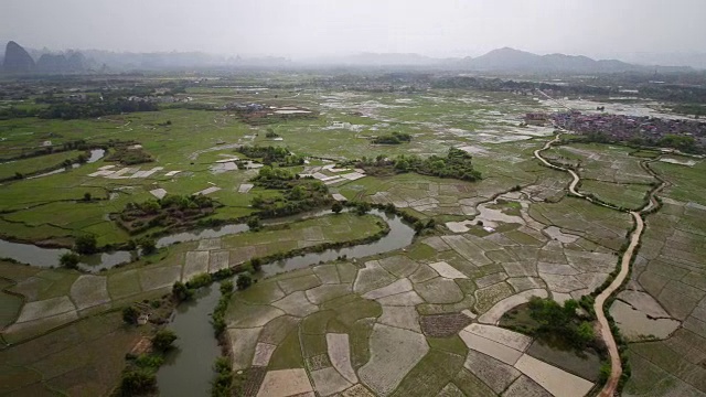 洛湿地公园,麟贵,桂林,广西,中国视频素材