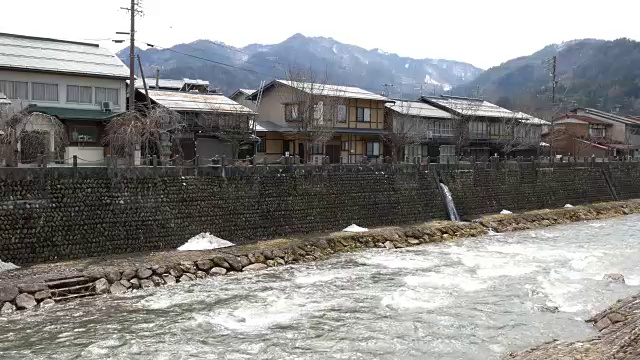 日本岐阜市飞田市的景色视频素材