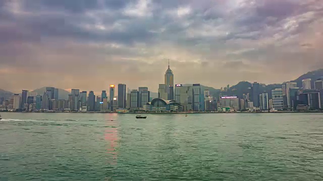 时间流逝，香港，4K视频素材