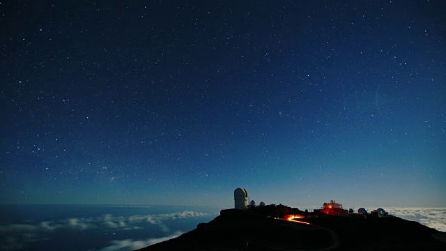 夜空的时间流逝视频素材