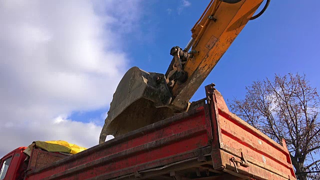 装载机、土方搬运和重工建筑行业，索尼超高清拍摄视频素材