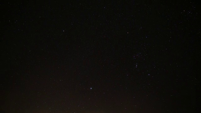 杰克逊洞，冬季夜空，猎户座的时间流逝视频素材