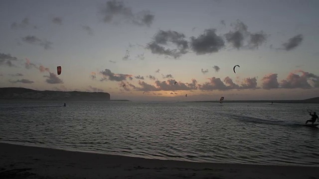 阿雷柳风筝冲浪视频素材