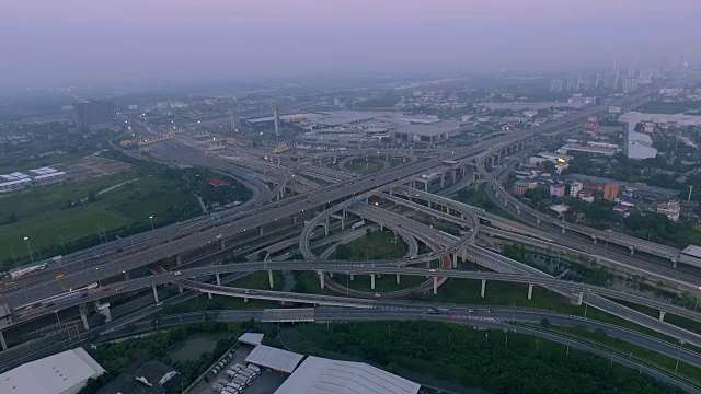 公路鸟瞰图视频素材