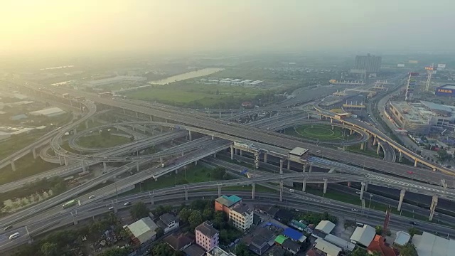 公路鸟瞰图视频素材