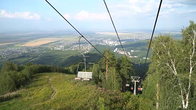 缆车通往波夫山视频素材