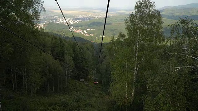 缆车通往波夫山视频素材