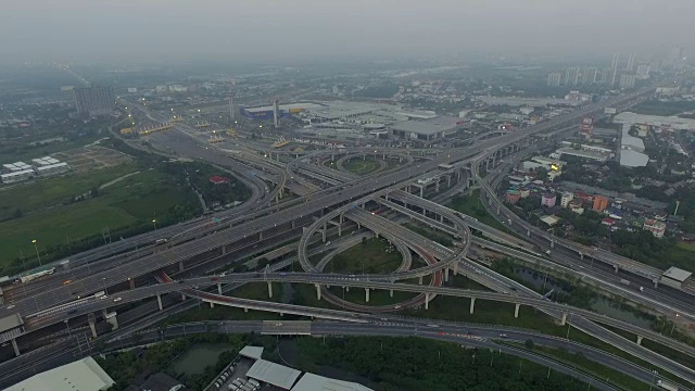 公路鸟瞰图视频素材