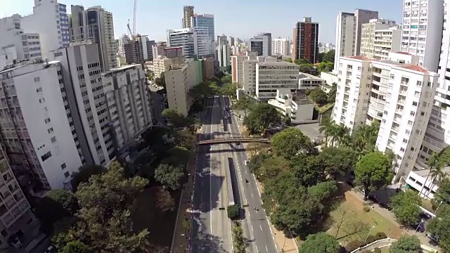 巴西圣保罗市中心鸟瞰图视频素材