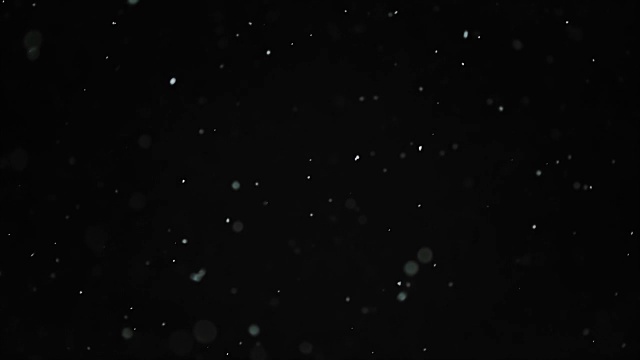 雪花从夜空飘落视频素材