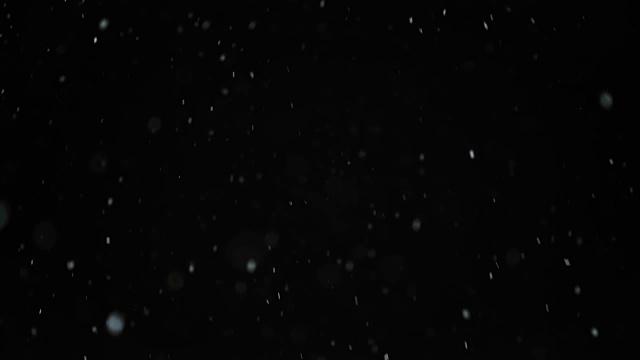 雪花从夜空飘落视频素材