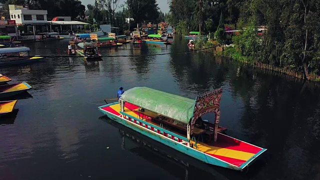 建立Xochimilco的top shot视频素材