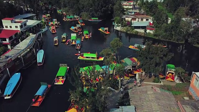 Xochimilco建立注射视频素材