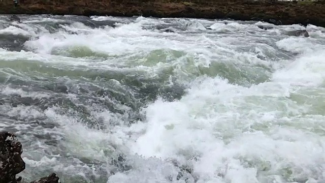 湍急的河水视频素材