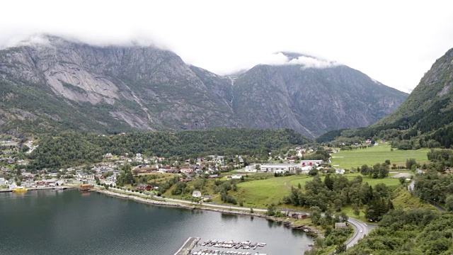 挪威小镇Eidfjord视频素材