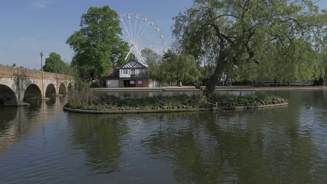 英国，欧洲，沃里克郡，埃文河畔视频素材