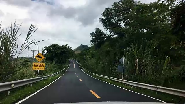 驾驶国家旅行时间流逝视频素材