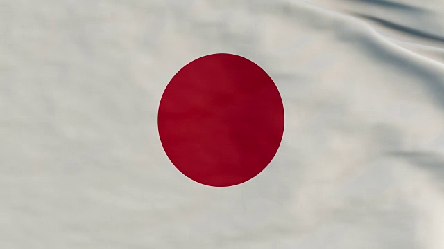 日本国旗动画- 4K视频素材