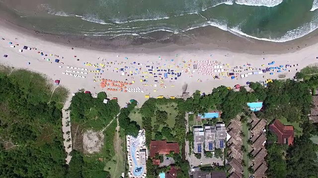 海滩鸟瞰图视频素材