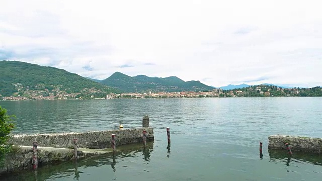 马焦雷湖，全景。视频素材