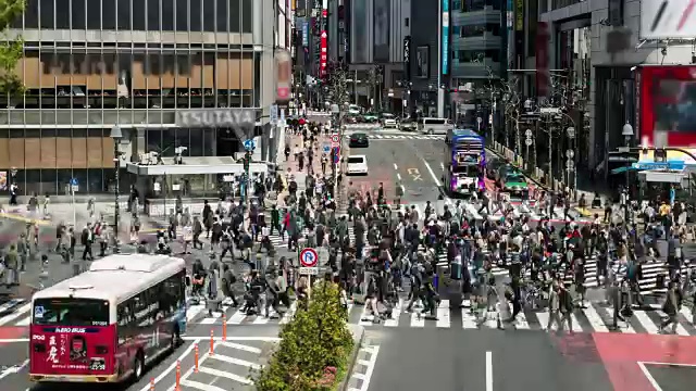 涩谷穿越街道视频素材