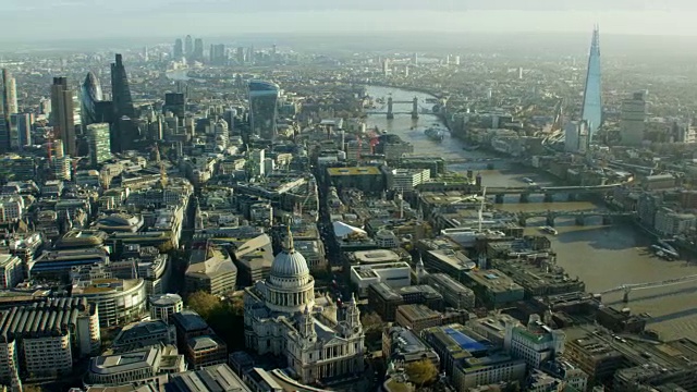 英国首都的建筑鸟瞰图视频素材