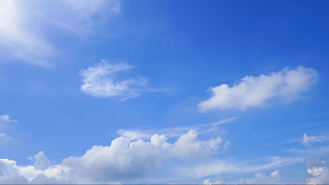 间隔拍摄云层积雨云视频素材