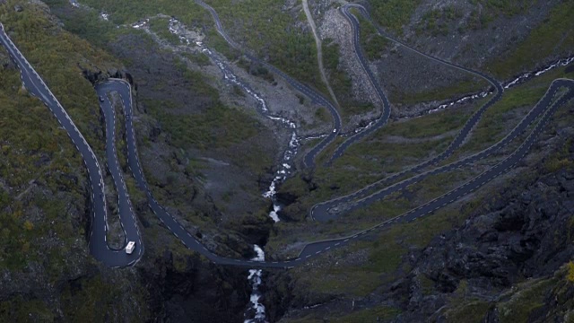 高清挪威巨魔之路(Trollstigen Road视频素材