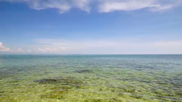 海滩天蓝时光流逝视频素材