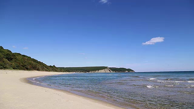 野生海滩的景色视频素材