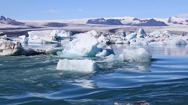 冰岛冰川湖Jokulsarlon视频素材