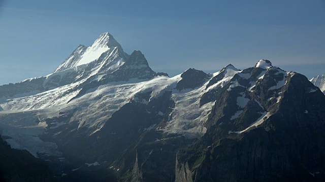 Schreckhorn, Grindelwald, Bernese Alps，瑞士，欧洲视频素材