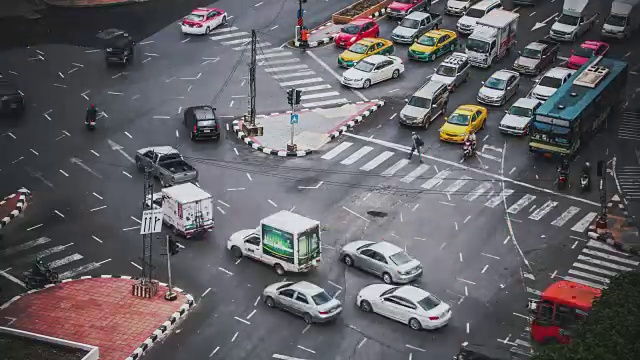 泰国曼谷的交通状况视频素材