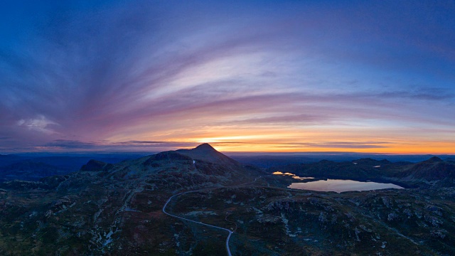 Cinemagraphs -日落在Gaustatoppen，挪威视频下载